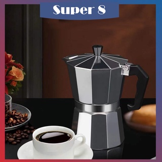 Super8 Mokapot Italian Top Coffee Maker Coffee Pot Espresso Mocha Pot Cafeteria Coffee Pot Maker