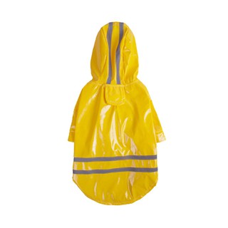 Pvc Reflective Pet Outdoor Solid Hooded Raincoat Fashion Dog Clothing (1)