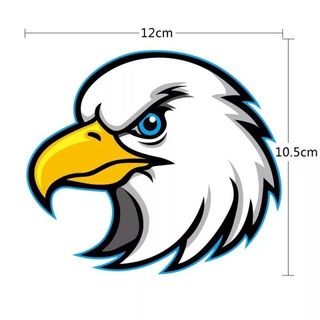 【Hot Sale/In Stock】 Personality creative 3D stereo eagle car sticker car body tail eagle fuel tank c
