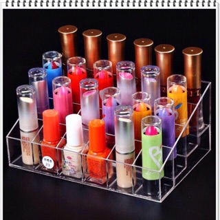 Lipstick Holder Display Stand Cosmetics Organizer 24 slots