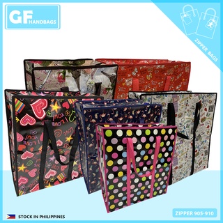 1pc Sako Bag Thick Durable Zipper Storage Bag Random Pattern Shopping Bag Travel Bag Luggage Bag