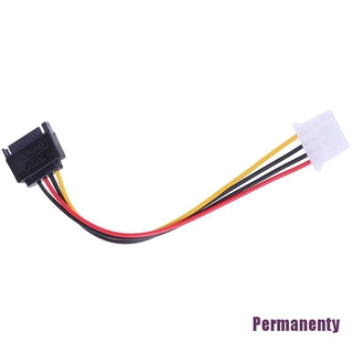 Permanenty❁❁Sata To Ide Power Cable 15 Pin Sata Male To Molex Ide 4 Pin Female Cable Adapter