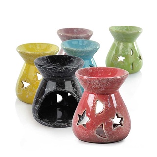 fea Oil Burner for Aroma Essential Scent Oil Candle Home decor Room Fragrance Spa Ceramic Vase