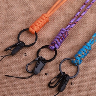 LETTER High Quality Lanyard Rotatable Buckle Self-Defense Parachute Cord Paracord Keychain High Strength New 17 Styles Emergency Survival Backpack Key Ring (5)
