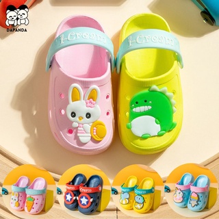【Ready Stock】●Dapanda baby Sandals Shoes Slipper Design Summer Crocs Non-Slip Light Weight Soft Bott