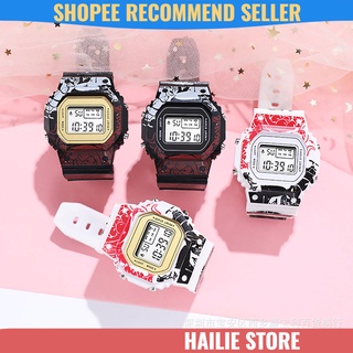 G-shock One Piece Co-branded Graffiti Type Genderless Student Sports Electronic Watch