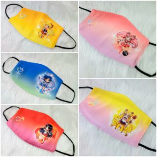 Sailormoon Chibi Fashion Facemask Colorful Washable