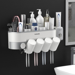 Oenen Bathroom Toothbrush Holder Nordic Style Storage Rack PP Environmental Protection Material W-10