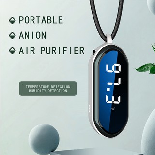 Air Purifier ionizer Necklace Mini Personal air purifier 150millionNegative Ion Remove PM2.5 Low Noise car Air Freshener (1)