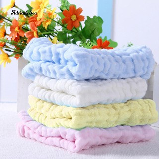 AdriaticSea (COD) Soft Cotton Baby Infant Newborn Bathing Towel Washcloth Feeding Wipe Cloth