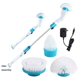 Turbo Scrub Electric Cleaning Brush Adjustable Charging Waterproof Cordless Cleaner Bathroom Kitchen