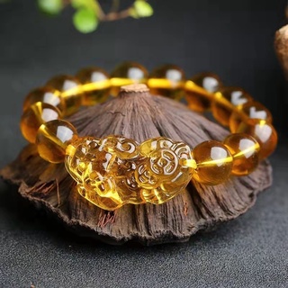 Paris#b062 Feng Shui Lucky Stone Crystal Bracelet pixiu good for Health Money Gift Chain