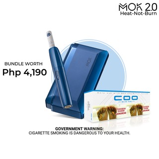MOK 2.0 Starter Kit (Blue) + COO 1 Ream of Heat-not-Burn Sticks (Blue Hue)