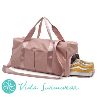 Vida Sports Gym Bag Fitness Bag Travel Handbag Yoga Bag With Shoes Compartment Foldable Luggage Bag