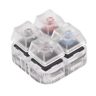 chin 4 Key Caps Translucent Keycaps Testing Tool Cherry MX Switches Keyboard Tester Kit Clear Keycaps Sampler PCB Mechanical Keyboard