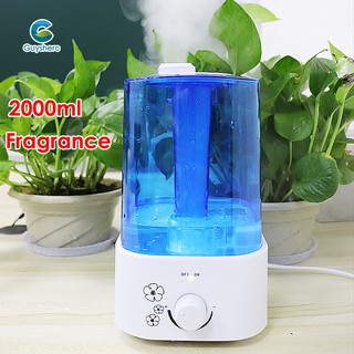2000ml extra big spray humidifier air diffuser purifier humidifer for aroma in home office night light