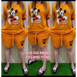 kie-mickey terno short (cotton spandex, fit to medium-4xl frame, actual photo posted)