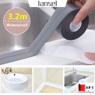 LANSEL 3.2m Waterproof Sealing Strip Bathroom Wall Corner Seal Tape Kitchen Toilet PVC Self Adhesive Sink Edge/Multicolor