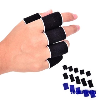 10x Breathable Stretchy Finger Protector Sleeve Bandage Support Arthritis Sports