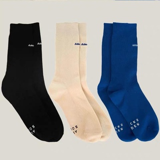 ∈✑Hot-selling Korean trendy brand socks ADER ERROR letter embroidery men s and women s cotton socks,