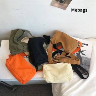 Fashion Small Cloth Bag Simple Canvas Bag Mini Shoulder Bag Men Women Messenger Bag