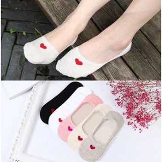 Korean Cute Cotton Love Heart Foot Socks