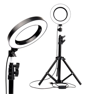16cm Dimmable LED Studio Camera Ring Light Photo Phone Video Annular Lamp