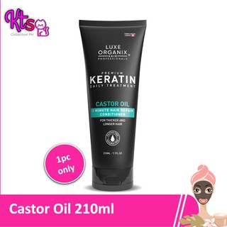 Luxe Organix Premium Keratin Castor Oil 210ml 1 tube only
