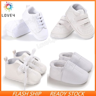 ☑✶Newborn Baby Boys Shoes White Color Baptismal And Christening Anti-slip Soft sole Infant Prewalker