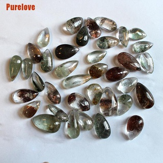 [Purelove] Green Ghost Phantom Stone Crystal Quartz Gemstone Specimen Healing Stone (8)