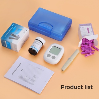 Youwemed Blood Glucose Meter with 50 Pcs Test Strips 50 Pcs Lancets Blood Glucose Test Kit Blood Glucose Monitor (8)