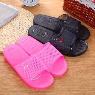 ✖▣☇Men s and women s summer plastic plastic hard-soled bathroom slippers, non-slip, breathable, deod