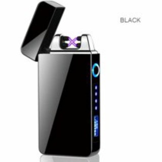Dual Arc Electric USB Lighter Rechargeable Plasma Windproof Flameless Cigarette
