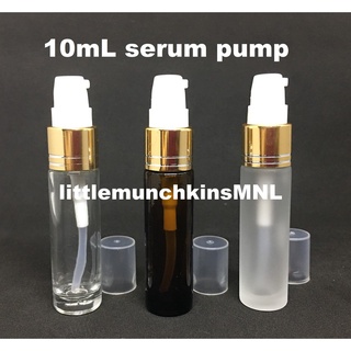 Elegant 10mL Glass Bottle with Gel / Serum / Lotion Pump