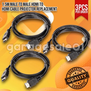 ⚡PROMO SALE!! 3PCS 1.5M Male to Male HDMI to HDMI Cable Projector Replacement⚡
