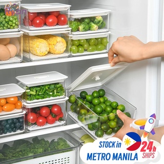 Ryan Food Sealed Storage Box Refrigerator Fruit and Vegetable Storage Box Drain Freshness Box