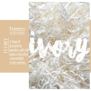 100g Ivory Box Fillers - Acid-free Gift Basket Filler