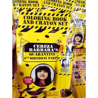 【In stock】10pcs. Quarantine Theme Coloring Books with 4pcs crayons