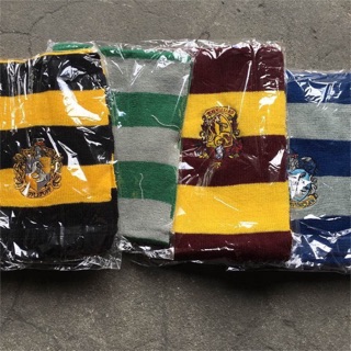 Harry Potter Scarf Gryffindor Slytherin Ravenclaw Hufflepuff Available in Manila with LOGO