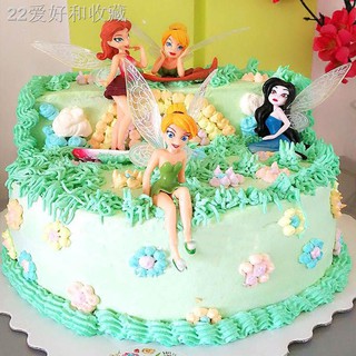 ✽6pcs set Cute Princess Fairy PVC Action Figures Princess Miss Bell Cake Topper for Kids Birthday Ca