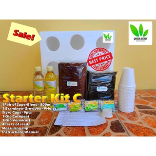 Hydroponics STARTER KIT C - COMPLETE SET! (with Instruction/Manual)