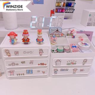 Winzige INS Desktop Storage Box Drawer Tabletop Supplies For Stationery Make-up Ornament (1)