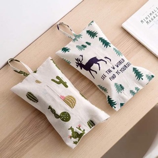 Cute Tissue Holder - Cactus and Reindeer Design
