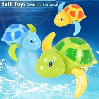 Baby Classic Bathing Toy Clockwork Swim Small Turtles Kids Bathroom Water Toys