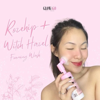 Rosehip + Witch Hazel Brightening Facial Wash with Silicon Brush (Glow and Go Beauty)
