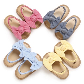Newborn Baby Toddler Shoes Girls Boys Sandals Kids Summer Non-Slip Bowknot Flat Princess Sandal Shoes