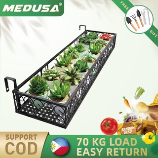 MEDUSA OFFICE 80cm Garden Plant Rack Stand Indoor Outdoor Metal Layer Hanging Pots