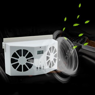 √COD Car Auto Solar Fan Window Cooling Air Vent Vehicle Ventilation System Radiator (3)