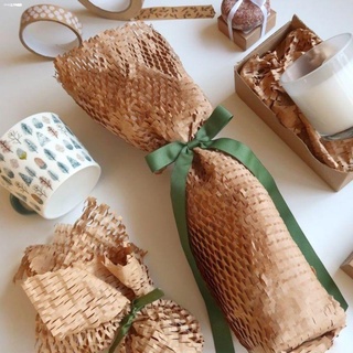 Gift Wrappers☎♟Honeycomb Kraft Paper/White Lining Tissue Paper Eco-Friendly Bubble Wrap Alternative