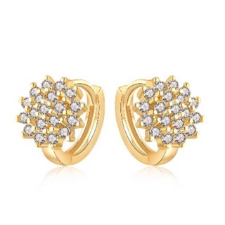 【A&j】18 k Rose Gold Earrings Jewelry